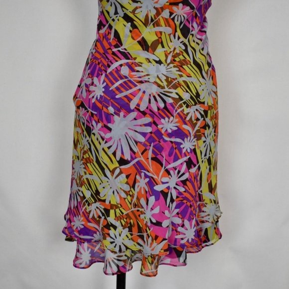BCBGMAXAZRIA Silk Halter Dress - Picture 3 of 7